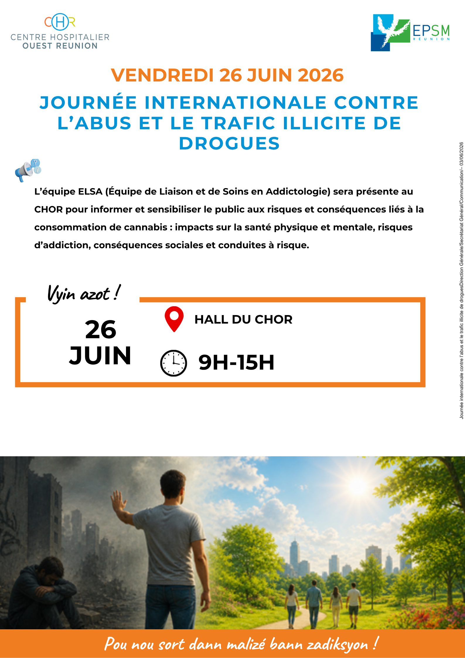 Journée internationale contre l’abus et le trafic illicite de drogues